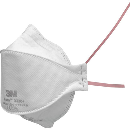 3M™ Aura™ deeltjesmasker, FFP3, zonder ventiel, 9330+ | Pak (20 stuks)