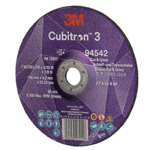 3M™ Cubitron™ 3 Cut and Grind slijpschijf, 94542, 36+, T27, 180 mm x 4,2 mm x 22,23 mm, EN, 10/pak, 20 stuks/VE | Pak (10 stuks)