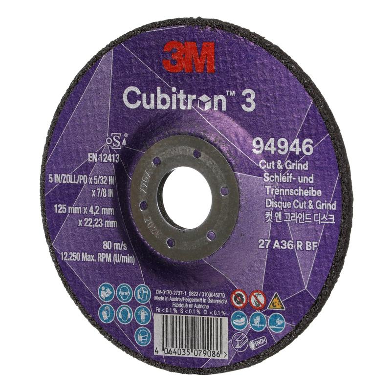 3M™ Cubitron™ 3 Cut and Grind-slijpschijf