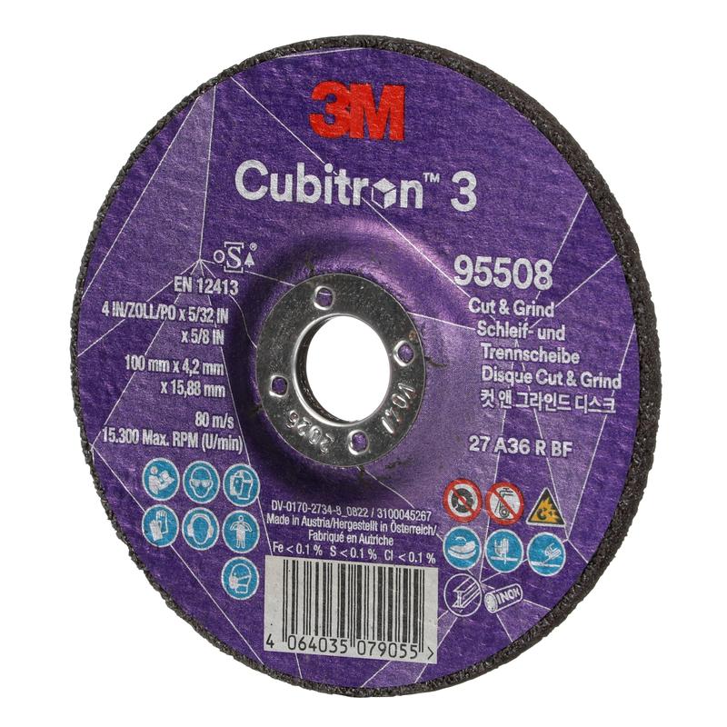 3M™ Cubitron™ 3 Cut and Grind-slijpschijf