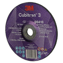3M™ Cubitron™ 3 slijpschijf, 98418, 36+, T27, 180 mm x 7 mm x 22,23 mm, NL, 10/pak, 20 stuks/VE | Pak (10 stuks)