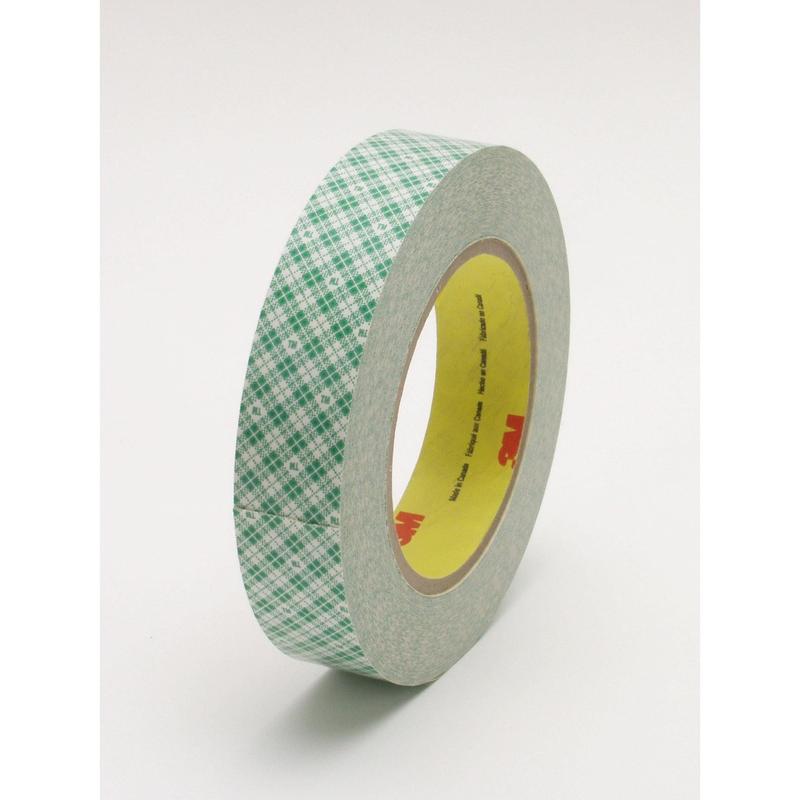 3M™ dubbelzijdige tape met papieren niet-geweven achterkant 410M, wit, 25 mm x 33 m, 0,15 mm, bulkverpakking | Pak (1 rol)