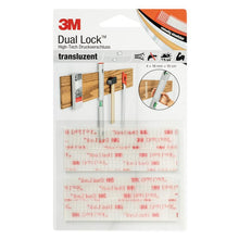 3M™ Dual Lock™ flexibele drukknoopsluiting SJ3560, doorschijnend, 19 mm x 100 mm, 5,7 mm, 40 koppen/cm², gebruik binnen, blister | Kartonnen doos (1 stuk)