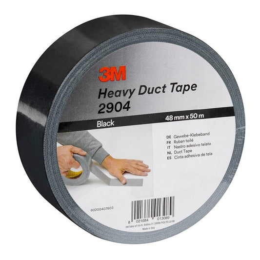 3M™ Heavy Duty textieltape 2904, zwart - Ducttape voor zware toepassingen