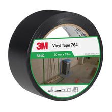3M™ PVC-tape voor algemeen gebruik 764, zwart, 50 mm x 33 m, 0,13 mm, afzonderlijk verpakt | Pak (1 rol)