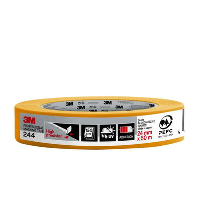 3M™ Schildersafplaktape 244, 50 m - afplaktape voor schilderwerkzaamheden