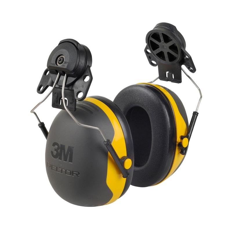 3M™ PELTOR™ oorkappen, geel, helmbevestiging, X2P3 | Pak (1 stuk)