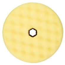 3M™ Perfect-It™ Polijstschuimpad fijn, Quick Connect-systeem, Geel, Wafelvorm, 150 mm, 50879 | Pak (1 stuk)
