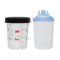 3M™ PPS™ deksel- en binnenbekersets, 400 ml, 125 µm, 16312 | Pak (400 ml)