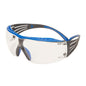 3M™ SecureFit™ 400X veiligheidsbril, blauw/grijze poten, Scotchgard™ anticondens-/antikrascoating (K&N), heldere lens, SF401XSGAF-BLU-EU, 20 per verpakking | Pak (1 stuk)