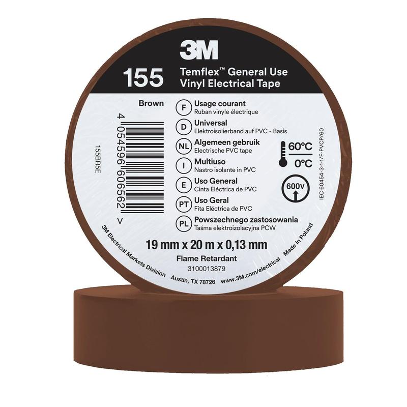3M™ Temflex™ vinylisolatietape 155 - 19 mm x 20 m