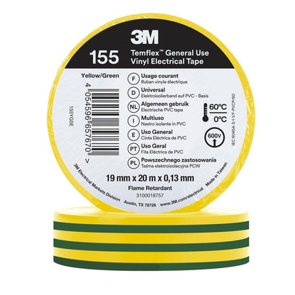 3M™ Temflex™ vinylisolatietape 155 - 19 mm x 20 m
