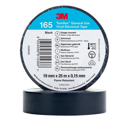 3M™ Temflex™ vinyl elektrische tape 165, zwart