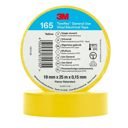 3M™ Temflex™ vinyl elektrische tape 165 geel