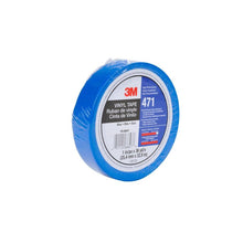 3M™ Zachte PVC-tape 471, blauw, 9 mm x 33 m, 0,14 mm, afzonderlijk verpakt | Pak (1 rol)