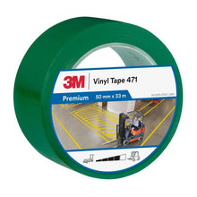 3M™ Zachte PVC-tape 471, Groen, 50 mm x 33 m, 0,14 mm, afzonderlijk verpakt | Pak (1 rol)