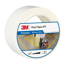 3M™ Zachte PVC-tape 471, Wit, 50 mm x 33 m, 0,14 mm, afzonderlijk verpakt | Pak (1 rol)