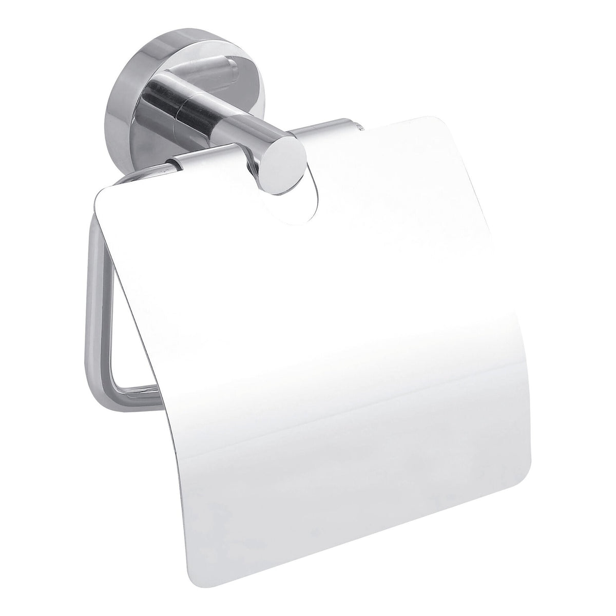 tesa SMOOZ WC-Papierrollenhalter mit Deckel, inkl. Klebelösung