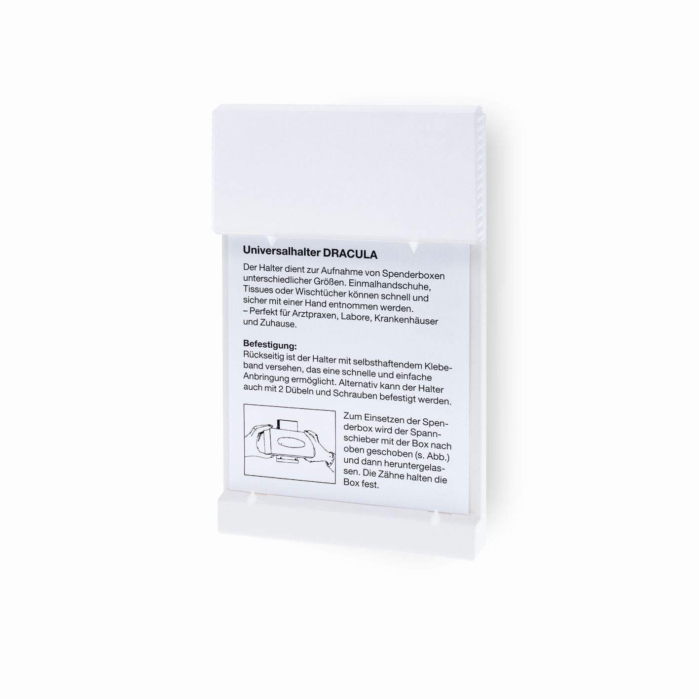 PS wandhouder zonder print (wit) | Pak (1 stuk)