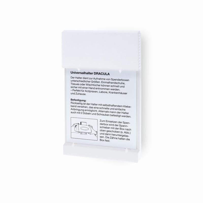 Wandhouder, Dracula, wandhouder zonder print (wit), universeel | Pak (1 stuk)
