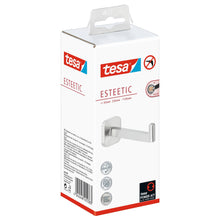 tesa Esteetic Ersatzrollenhalter, Edelstahloptik, Klebelösung