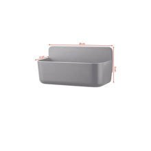 tesa LAVAA Duschkorb mittelgroß, mattschwarz, elegant, praktisch, platzsparend, weiß