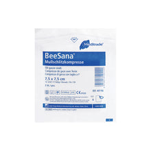 BeeSana® gaasspleetkompres, steriel, 12-voudig (50 stuks)