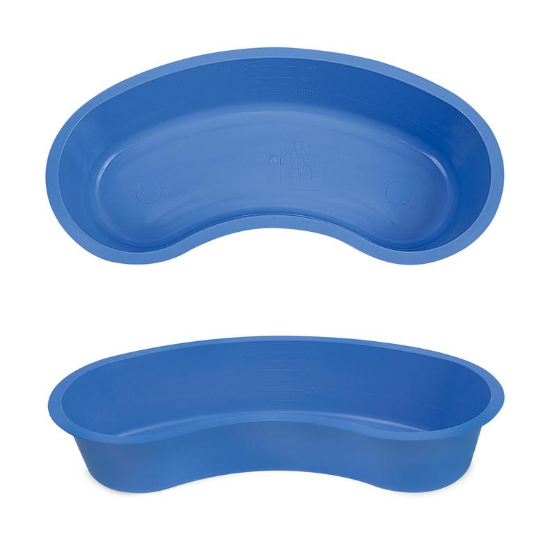 Nierschalen, steriel, 245 x 105 x 50 mm, blauw 700ml | Pak (12 stuks)