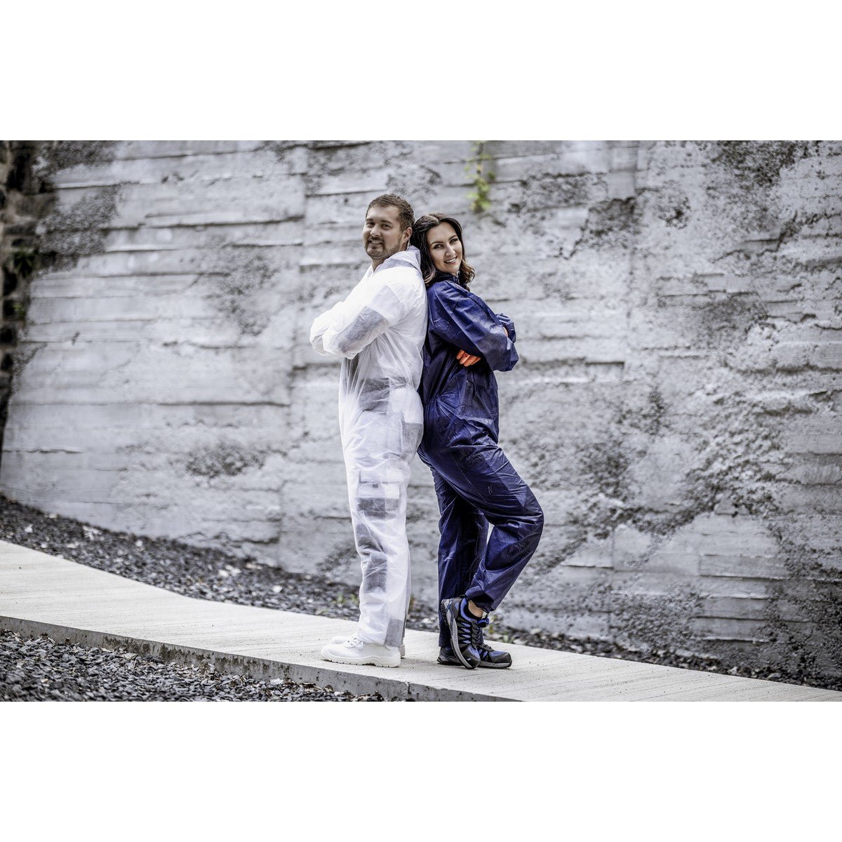 NITRAS PP, beschermende overall, marineblauw