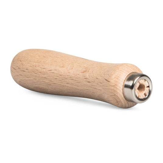 Het Nölle Profi Brush vijlenheft van Nölle Profi Brush Borstels- & Pinseltechnik e.K. beschikt over een glad houten handvat met een metalen kraag, die eenvoudig en comfortabel kan worden bevestigd op gereedschappen of bladen voor een precieze toepassing.