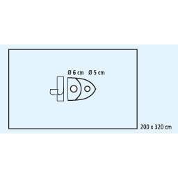 Hartmann Fdrape Artroscopielaken 245x320 KR P6 | Pak (6 stuks)
