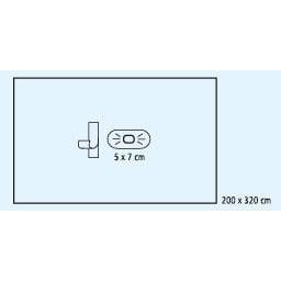 FD PP extremiteitendoek 245x320* 5x7* crêpefolie | Pak (9 stuks)