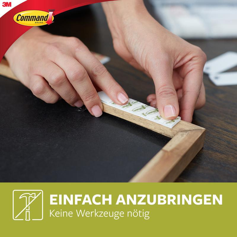 Met de Grote Command™ Bevestigingsstrips voor foto's L, 12 sets van 3M Deutschland GmbH kunt u eenvoudig foto's ophangen zonder boren - geen gereedschap nodig, schadevrij aan te brengen.