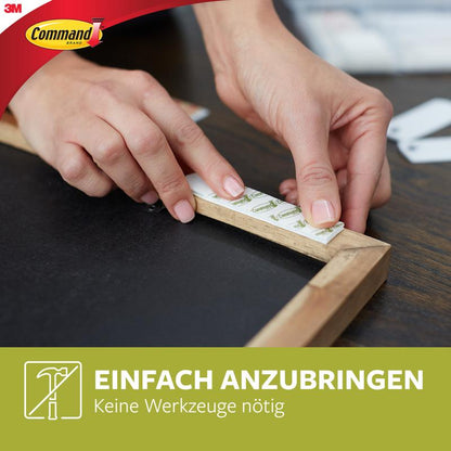 Met de Grote Command™ Bevestigingsstrips voor foto's L, 12 sets van 3M Deutschland GmbH kunt u eenvoudig foto's ophangen zonder boren - geen gereedschap nodig, schadevrij aan te brengen.