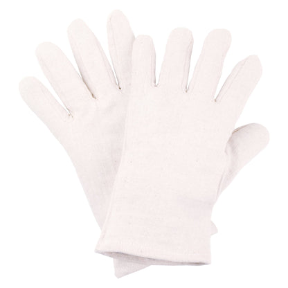 NITRAS katoenen jersey handschoenen, natuurlijk katoenen jersey | Pakket (12 paar)