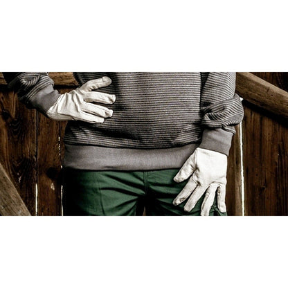 NITRAS katoenen jersey handschoenen, natuurlijk katoenen jersey | Pakket (12 paar)