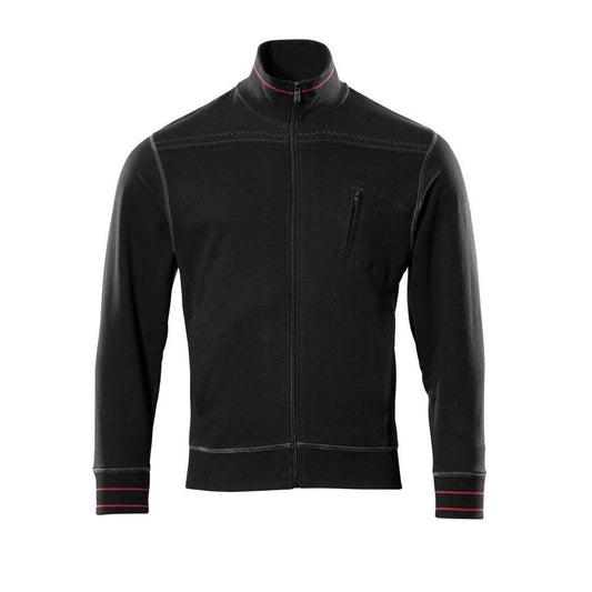 MASCOT® Chania sweatshirt met ritssluiting, zwart