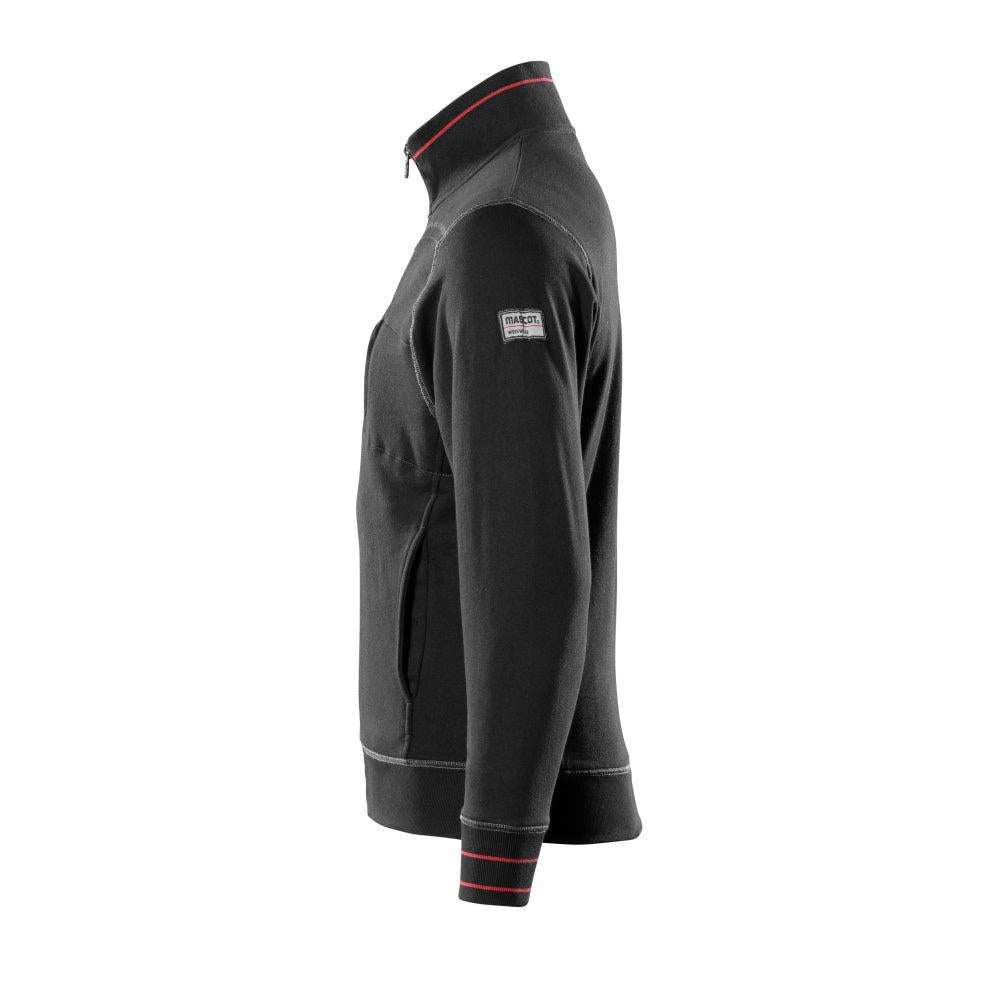 MASCOT® Chania sweatshirt met ritssluiting, zwart