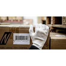 NITRAS katoenen jersey handschoenen, natuurlijk katoenen jersey | Pakket (12 paar)