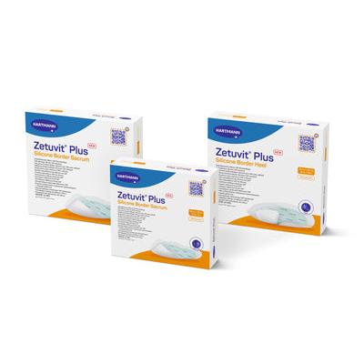 Zetuvit Plus Siliconen Rand Sacr 23x23 | Pak (10 stuks)