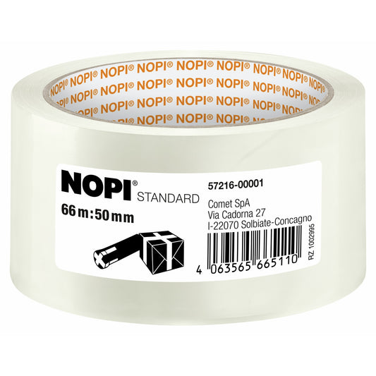 tesa NOPI STANDARD, 66 m x 50 mm, transparant