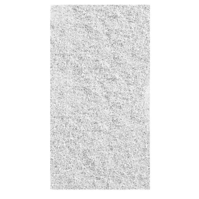 Het Twister Handpad 2 stuks van Diversey Deutschland GmbH & Co. OHG is een rechthoekig, wit, vezelig mesh-pad met een willekeurig netachtig patroon en een dunne, luchtige textuur; het compacte ontwerp steekt af tegen de eenvoudige witte achtergrond.