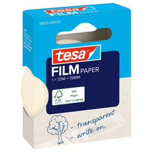 tesafilm PAPER, transparant, in een hangende vouwdoos, 33 m x 19 mm