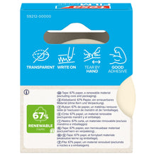 tesafilm PAPER, transparant, in een hangende vouwdoos, 33 m x 19 mm