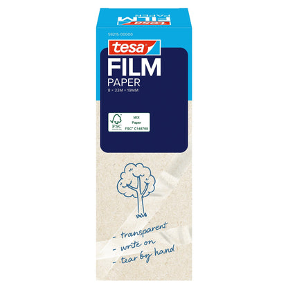 tesafilm PAPER, transparent 33 m x 19 mm