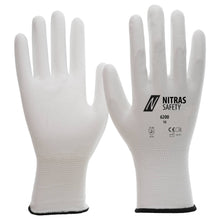 NITRAS nylon handschoenen, wit