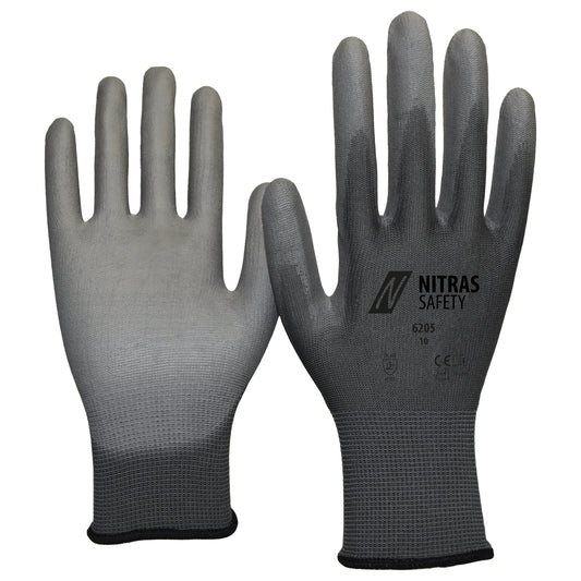 NITRAS nylon handschoenen, grijs
