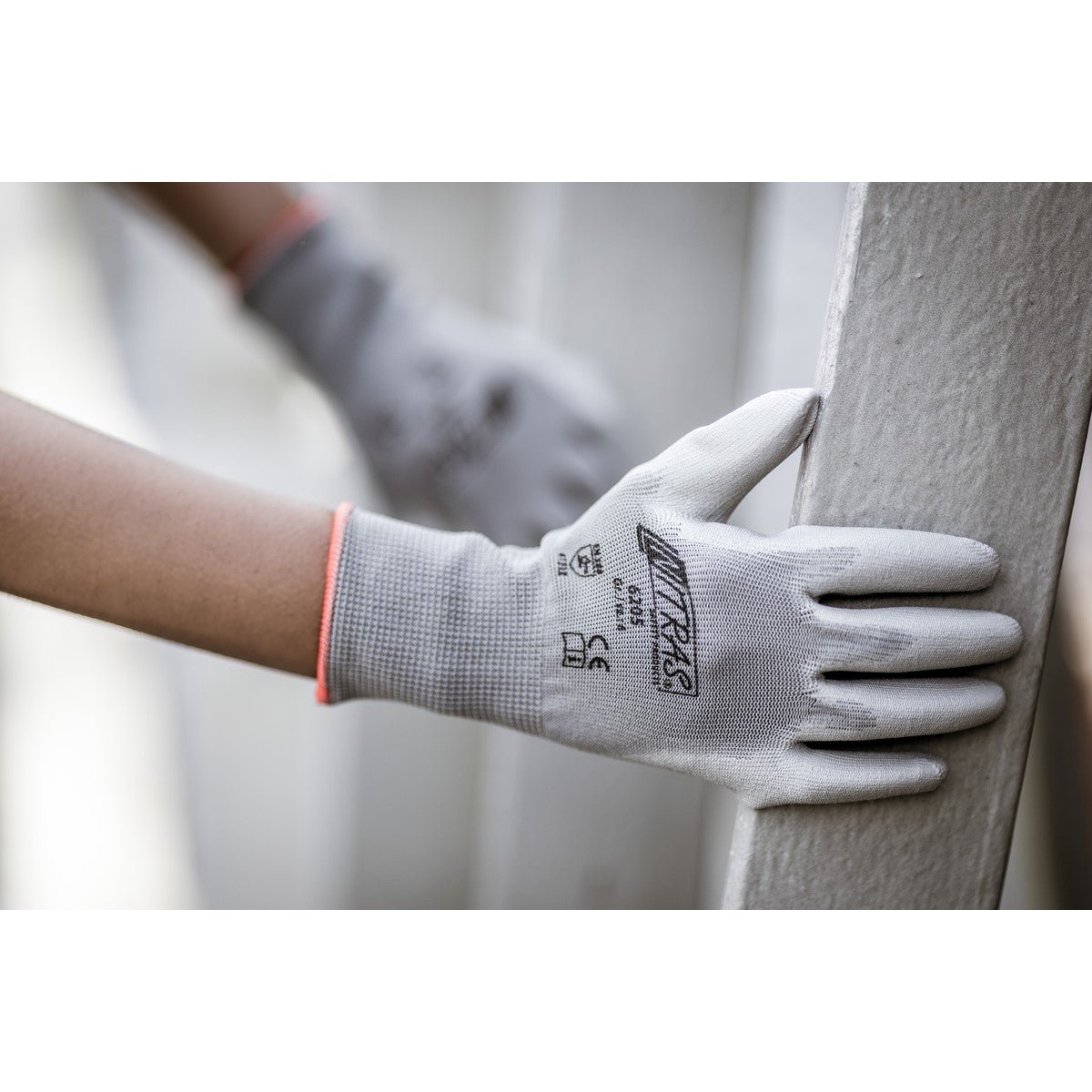 NITRAS nylon handschoenen, grijs
