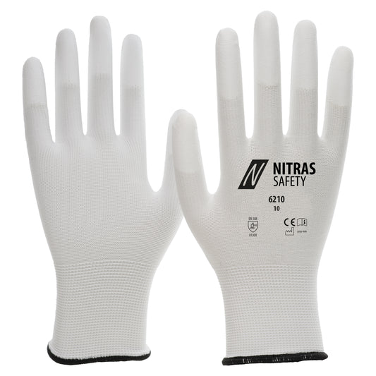 NITRAS nylon handschoenen, wit