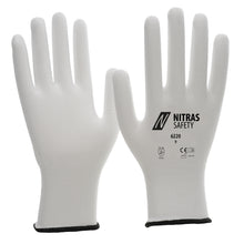 NITRAS nylon handschoenen, wit